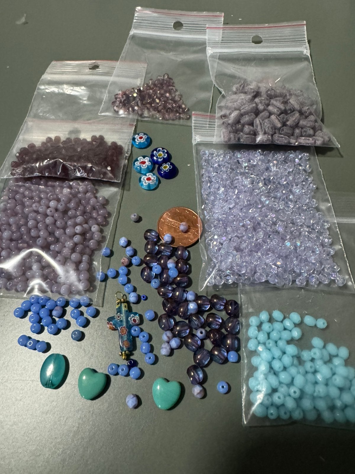 Kralen lavendel, lila, blauw, Ophalen of Verzenden, Nieuw, Kraal