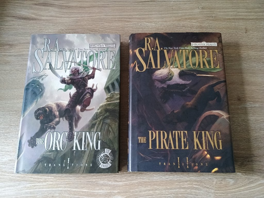 boek the orc king the pirate king - ra salvatore transitions, Ophalen of Verzenden, Gelezen, Ra salvatore