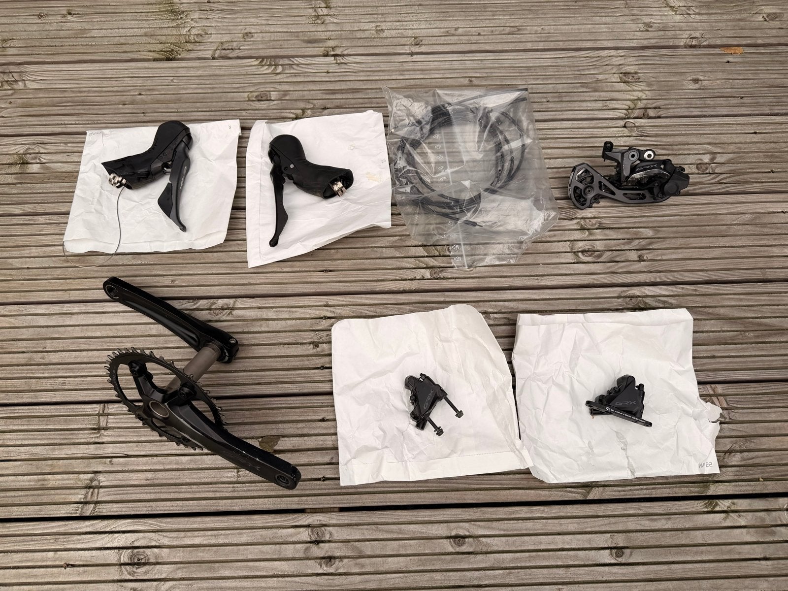 Shimano GRX 610 1x12 Speed Groepset Compleet, Ophalen of Verzenden, Gebruikt, Gravelbike, Crankstel of Pedalen