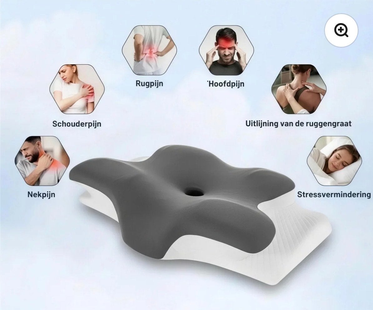 Ergonomisch Hoofdkussen - Optimale Nek- en Wervelsteun, Ophalen, Schuim, Kussen, Nieuw
