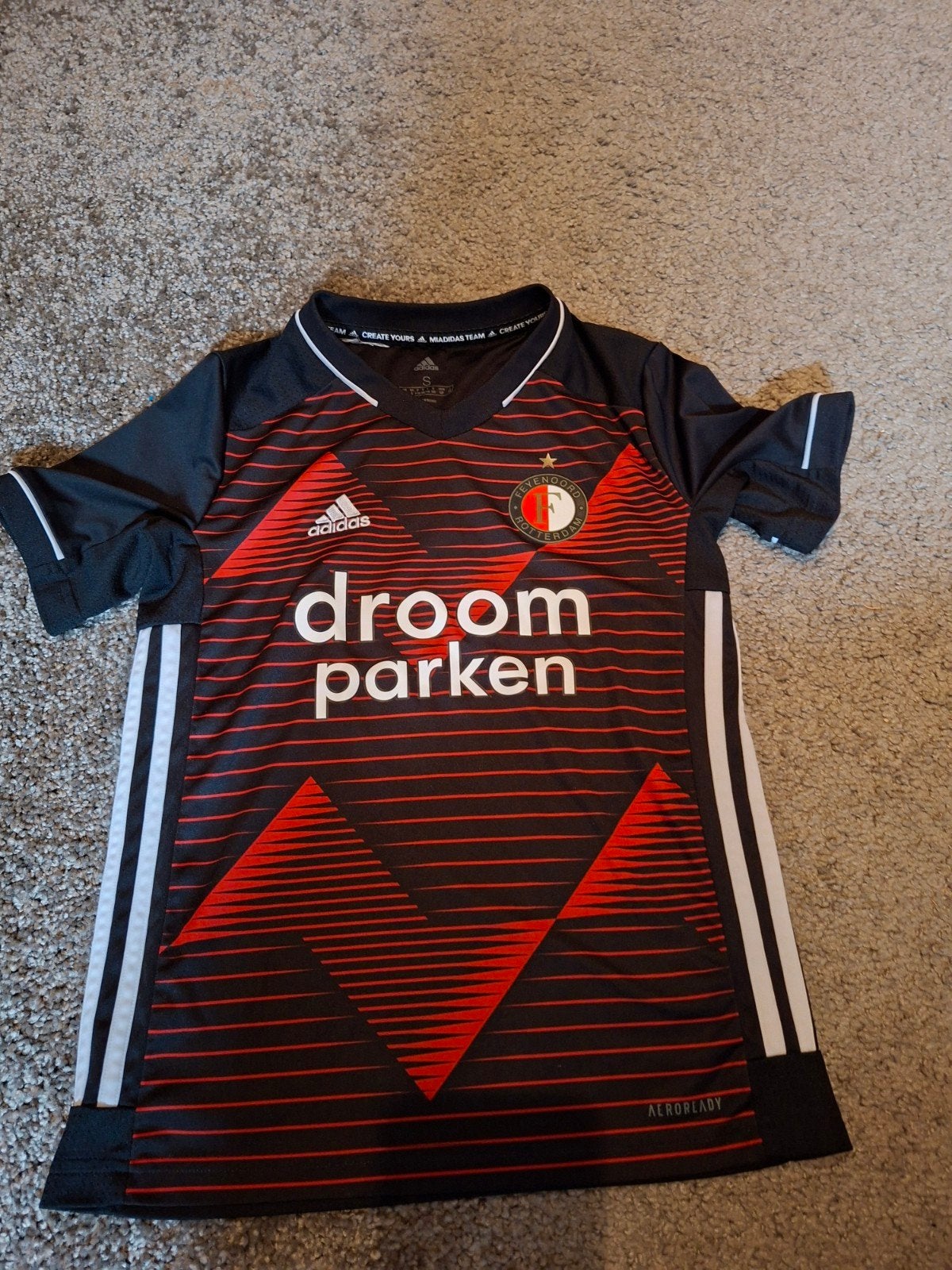 Feyenoord Uitshirt 2020/2021 Maat S (9-10 jaar), Ophalen of Verzenden, Zo goed als nieuw, Adidas, Jongen of Meisje