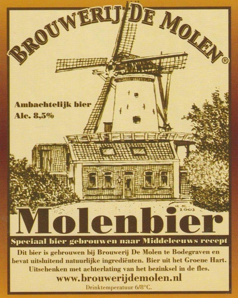 bieretiket Nederland Brouwerij De Molen : Molenbier, Verzamelen, Biermerken, Verzenden, Nieuw, Overige typen, Overige merken