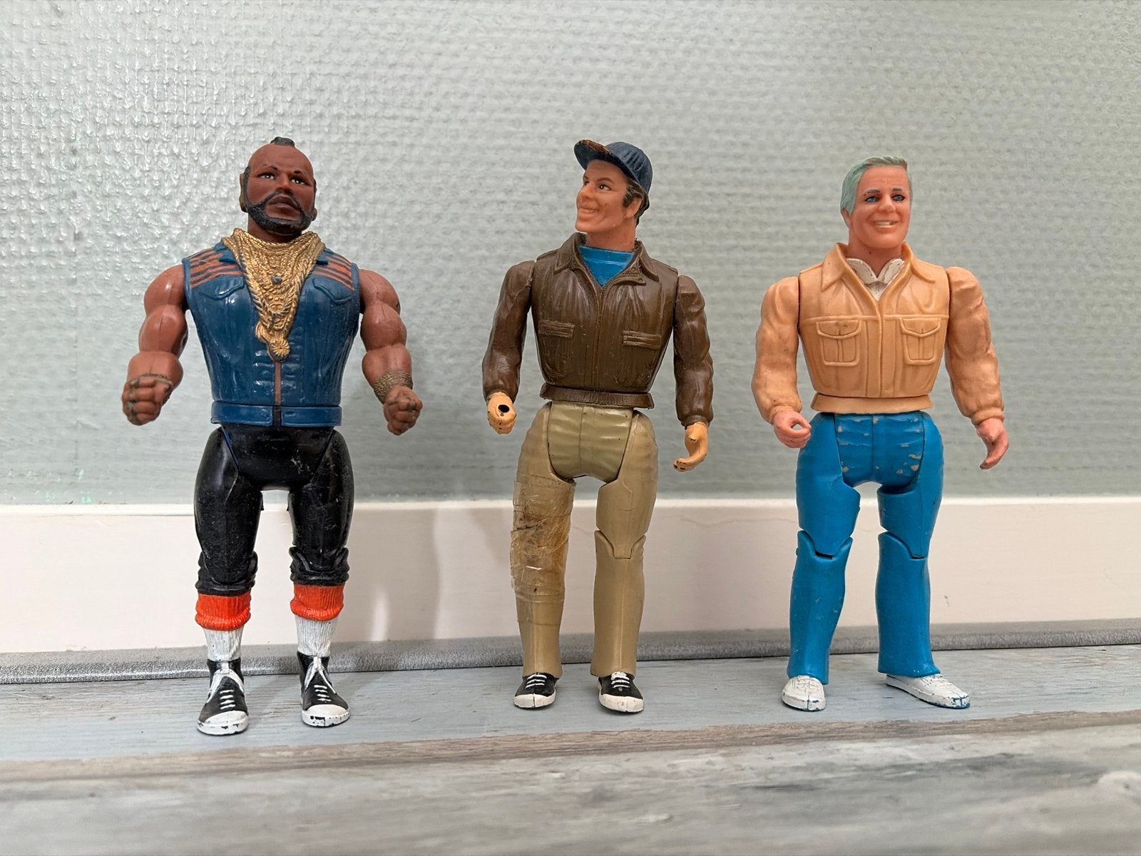 Vintage A-Team Poppetjes - B.A., Face en Hannibal, Ophalen of Verzenden, Gebruikt