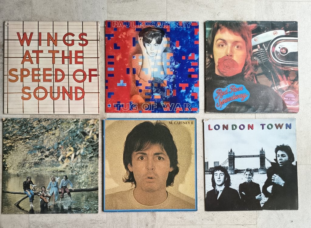 Paul McCartney & Wings vinyl albums, Cd's en Dvd's, Vinyl | Pop, Ophalen, LP, Gebruikt, Pop