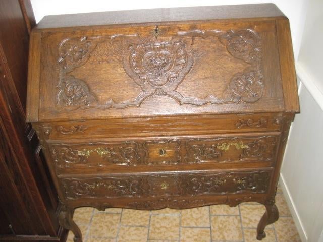 Secretaire, Huis en Inrichting, Kasten | Secretaires, Ophalen, Gebruikt, Vintage, N.v.t