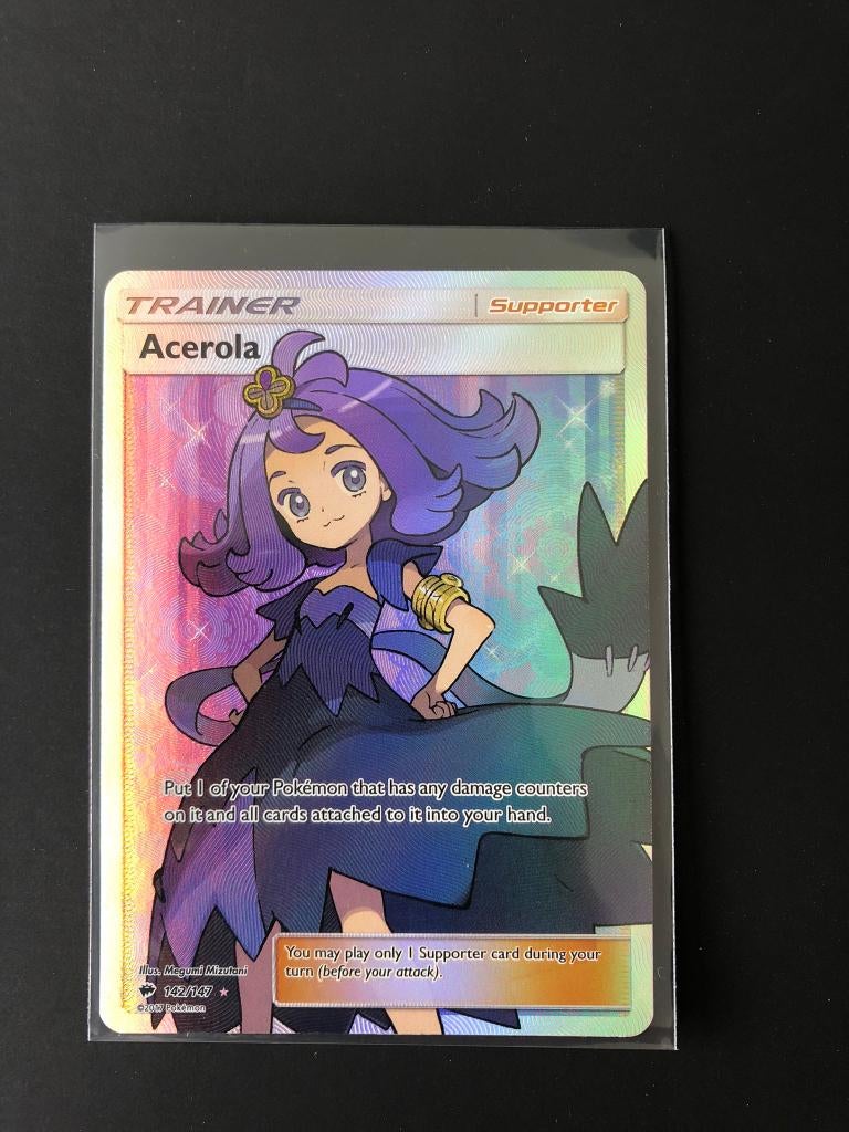 Acerola full art burning shadows, Hobby en Vrije tijd, Verzamelkaartspellen | Pokémon, Ophalen of Verzenden, Nieuw, Losse kaart