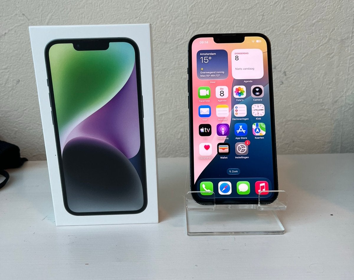 Apple Iphone 14 | Nette staat | Batterij 100% | DS Telecom, Blauw, Ophalen of Verzenden, Zonder simlock, IPhone 14