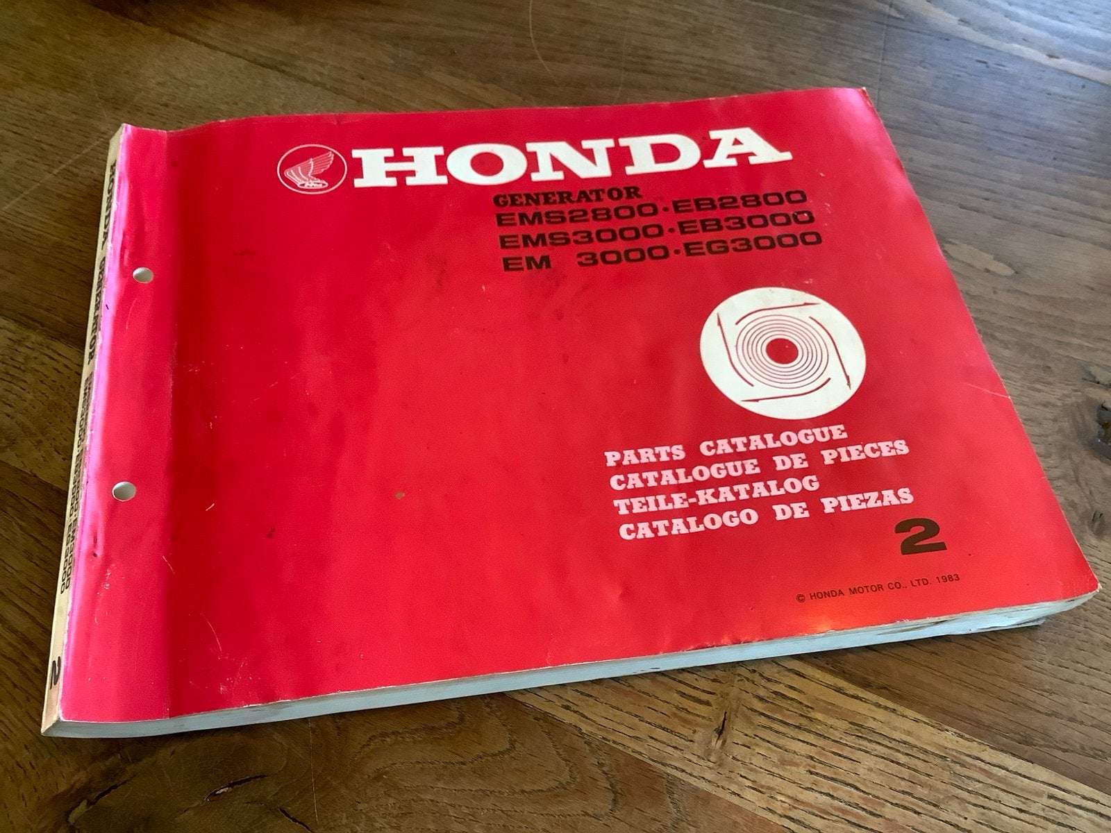Honda Generator EMS EB EG 2800-3000 Onderdelen Catalogus., Verzenden, Gelezen, Overige onderwerpen