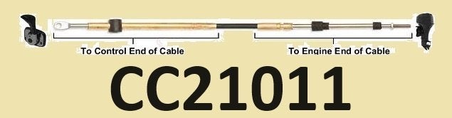 CC21011 3,30m bedieningskabel voor Mariner tm 40 pk tot 1993, Ophalen of Verzenden, Nieuw, Motor en Techniek