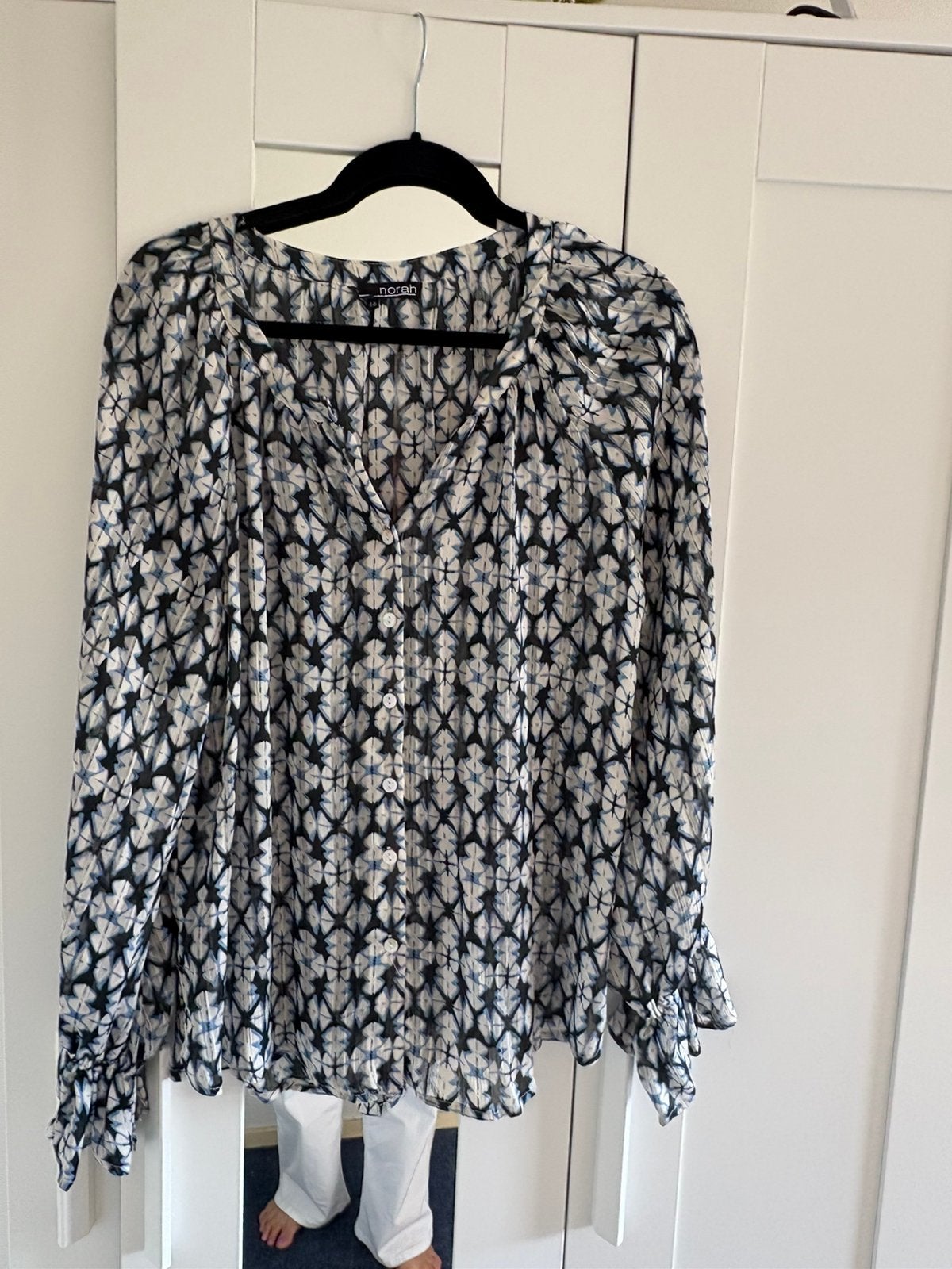 Norah blouse, Ophalen of Verzenden, Zo goed als nieuw, Maat 38/40 (M), Blauw