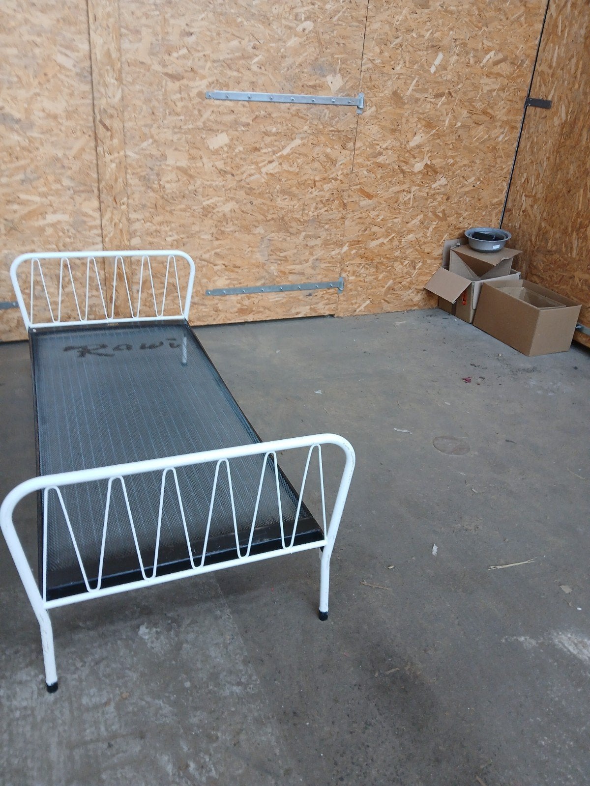 Logeerbed / Noodbed / Trampolinebed 190x80 per stuk, Ophalen, Eenpersoons, 90 cm