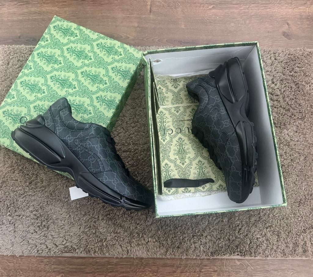 Gucci Rhython/Maat 44, Kleding | Heren, Schoenen, Zwart, Ophalen of Verzenden, Sneakers of Gympen, Zo goed als nieuw
