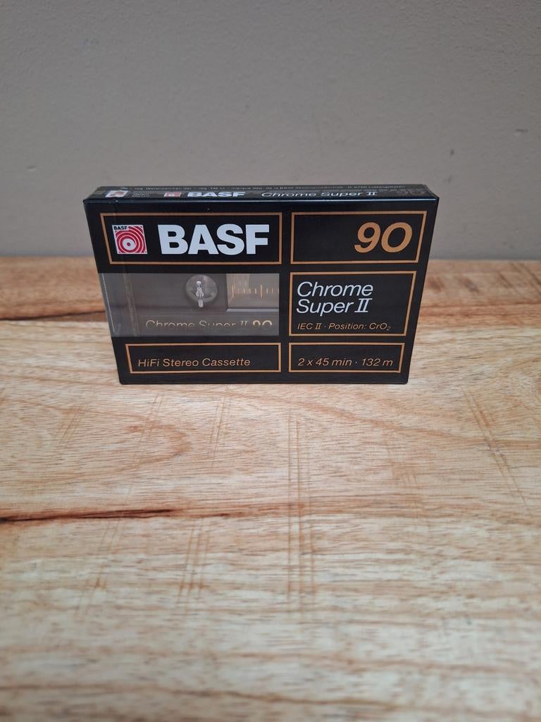 BASF Chrome Super II 90 HiFi Stereo Cassette - Nieuw, Overige genres, 1 bandje, Ophalen of Verzenden, Nieuw in verpakking