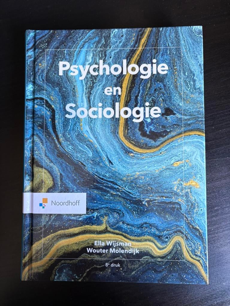 Psychologie en sociologie | Ella Wijsman, Ophalen of Verzenden, Alpha, Zo goed als nieuw, HBO