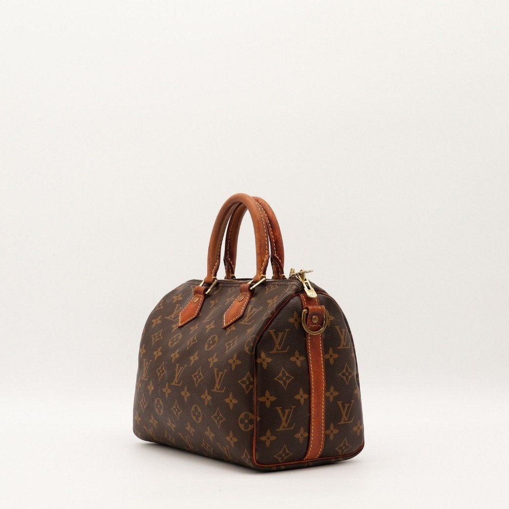 Louis Vuitton Speedy 25 schoudertas, Verzenden, Gebruikt, Bruin, Schoudertasje