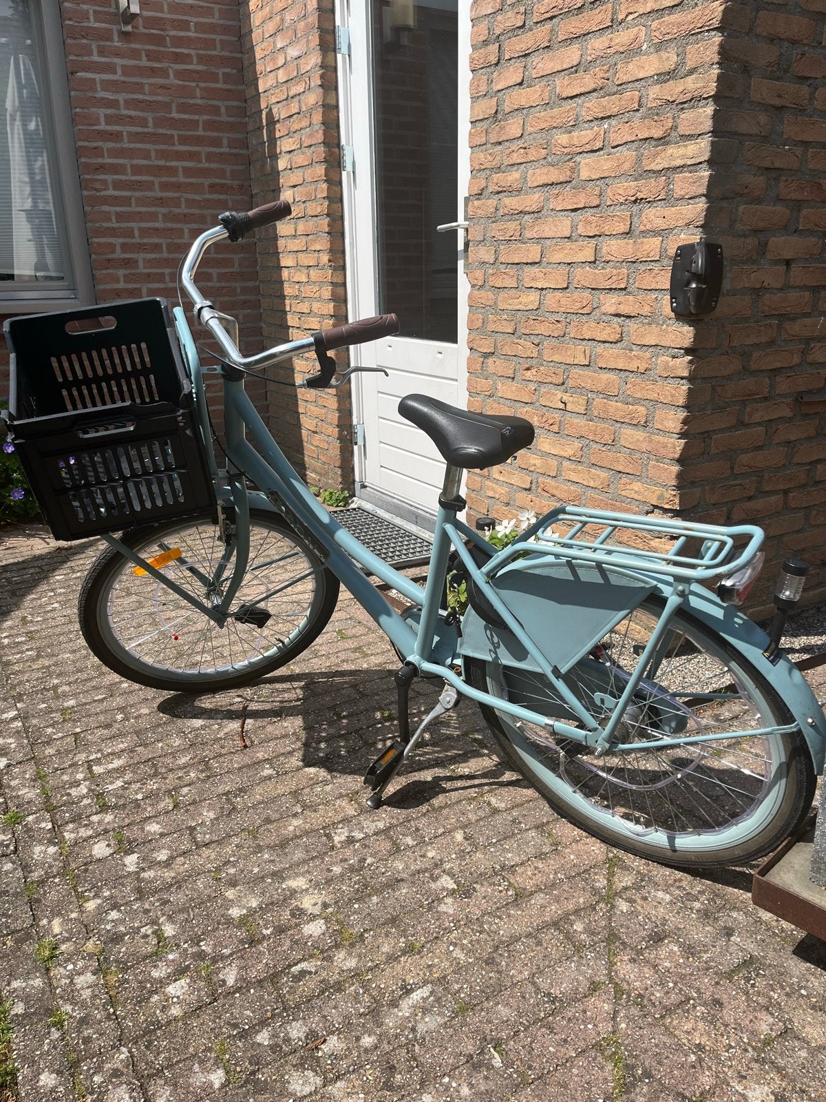 Popal  meisjesfiets- Lichtblauw 24 inch, Ophalen, Gebruikt, 24 inch, Versnellingen