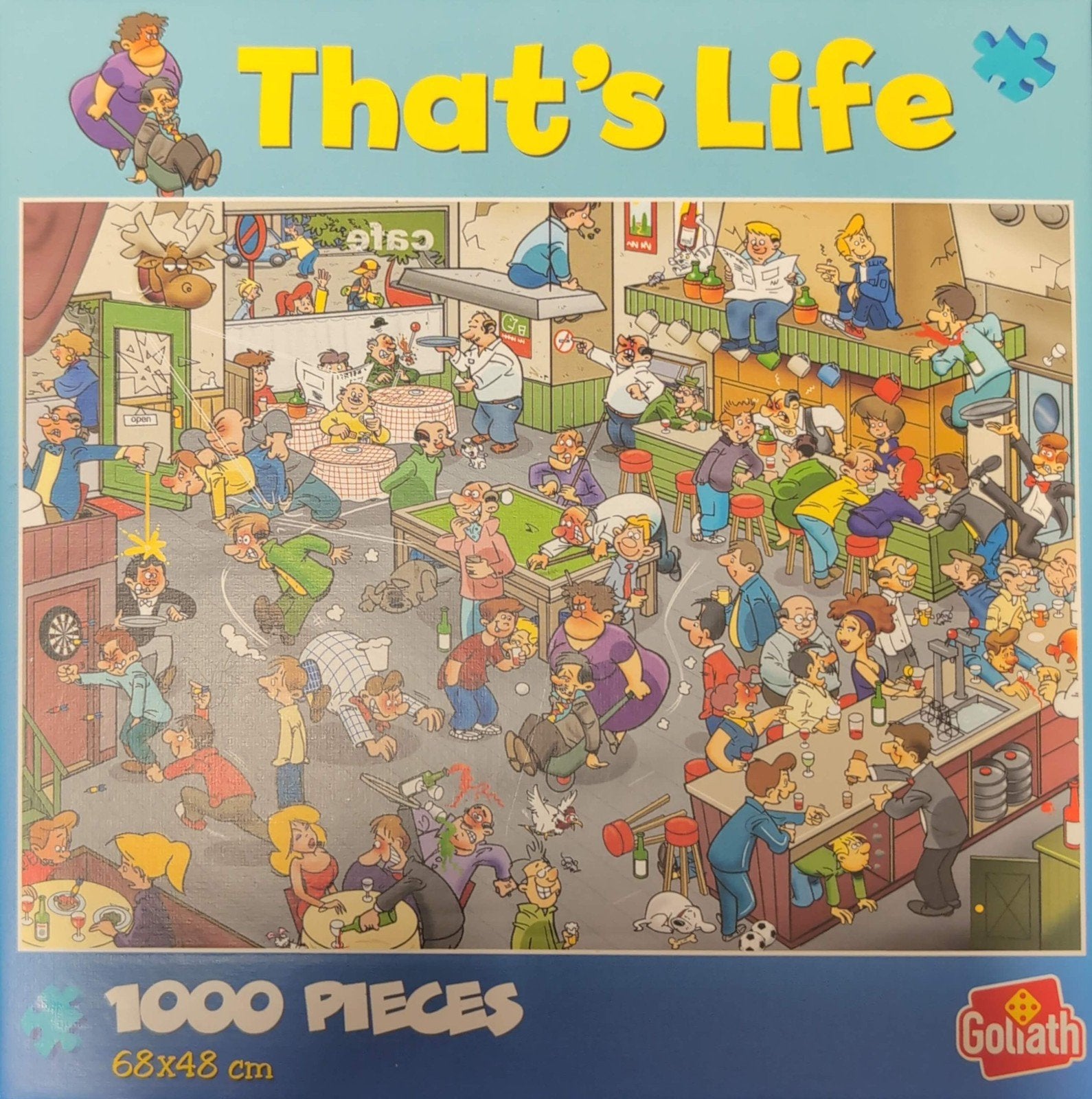 Goliath That's Life  Cafe 1000 stukjes, Ophalen of Verzenden, 500 t/m 1500 stukjes, Nieuw, Legpuzzel
