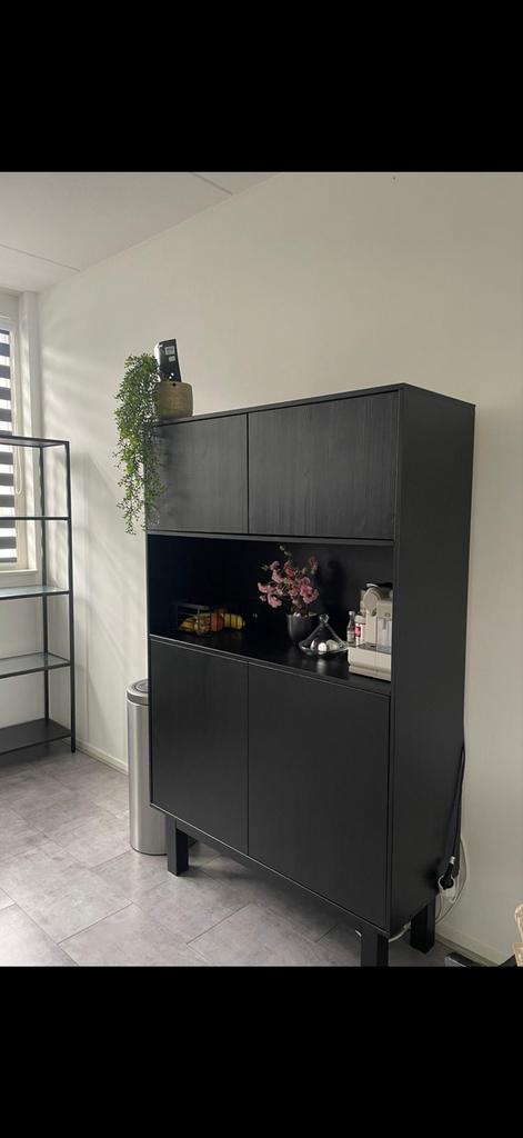 Moderne buffetkast, 100 tot 150 cm, Ophalen of Verzenden, Zo goed als nieuw, 25 tot 50 cm