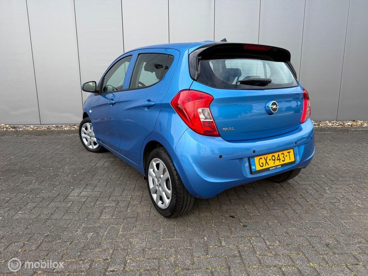 Opel Karl 1.0 ecoFLEX Edition|1eEIG|VOL OH|PDC|AIRCO|CRUISE, Auto's, Opel, 839 kg, Euro 6, Blauw, 23 km/l