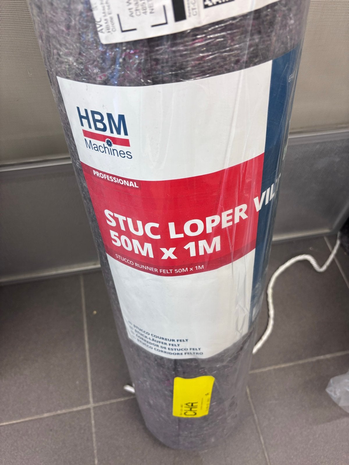HBM Machines Stuc Loper Vilt 50M x 1M - Nieuw, Ophalen, Nieuw