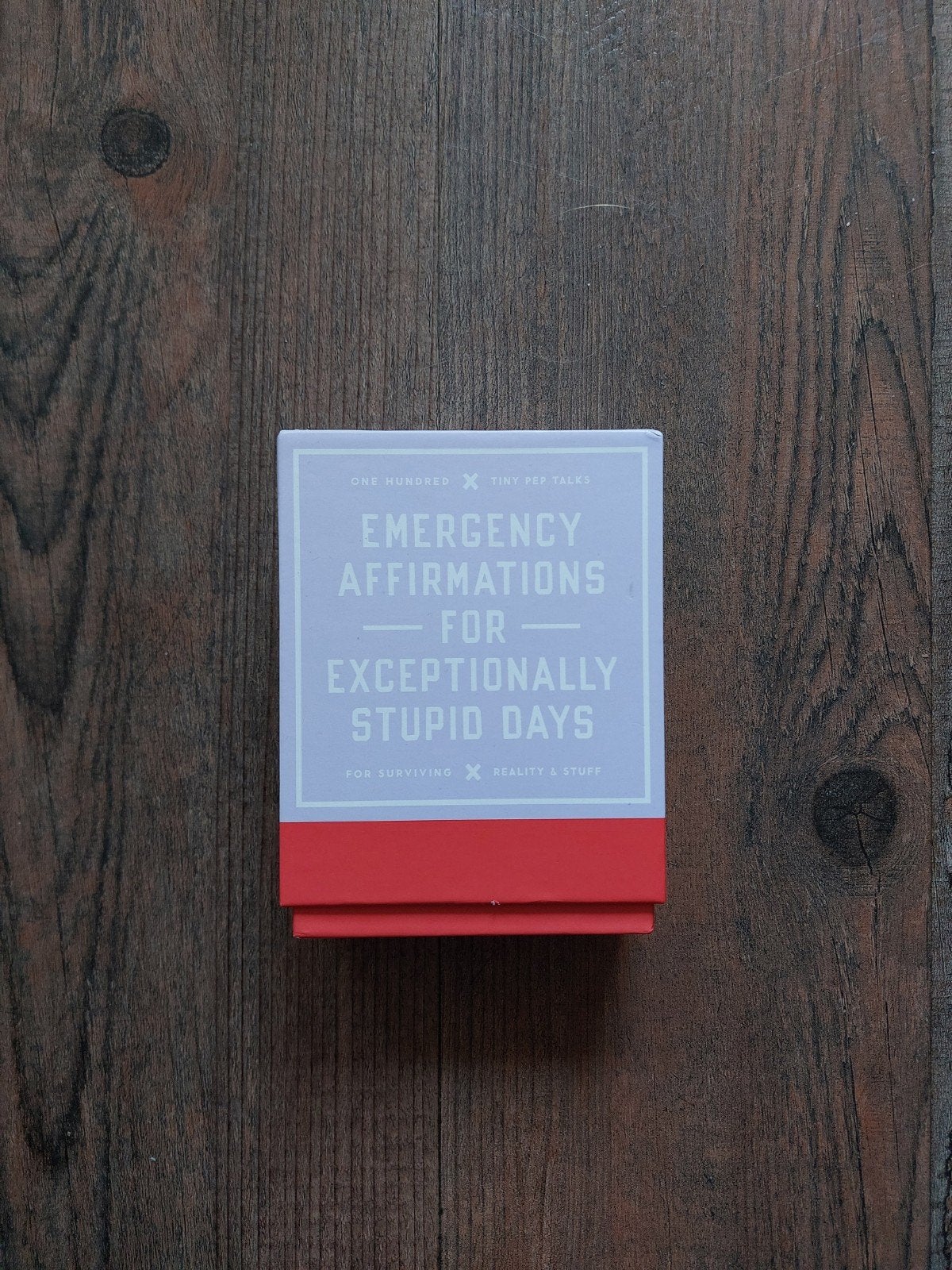 Emergency Affirmations for Exceptionally Stupid Days Card De, Ophalen of Verzenden