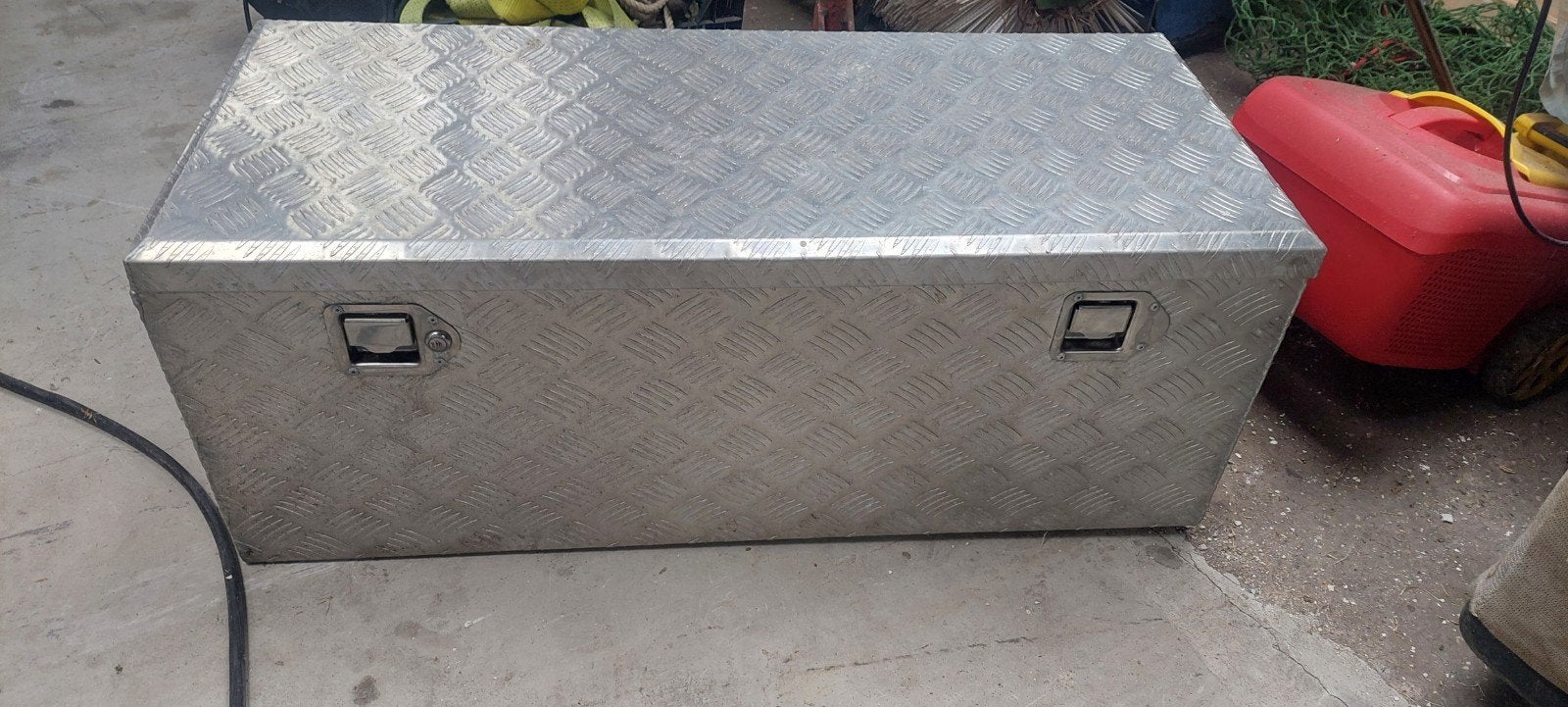 Grote gebruikte aluminium disselbak, Auto diversen, Ophalen of Verzenden, Gebruikt