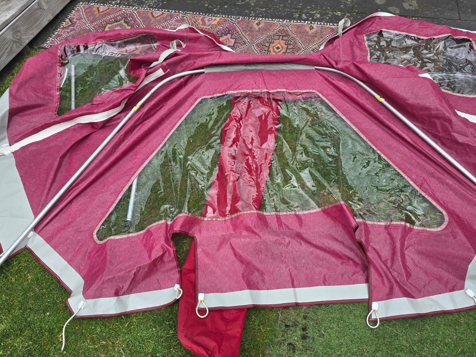 Kuiptent Dehler 18 Roodkapje - Achterste deel, Watersport en Boten, Zeilen en Zeiltoebehoren, Minder dan 15 m², Ophalen of Verzenden