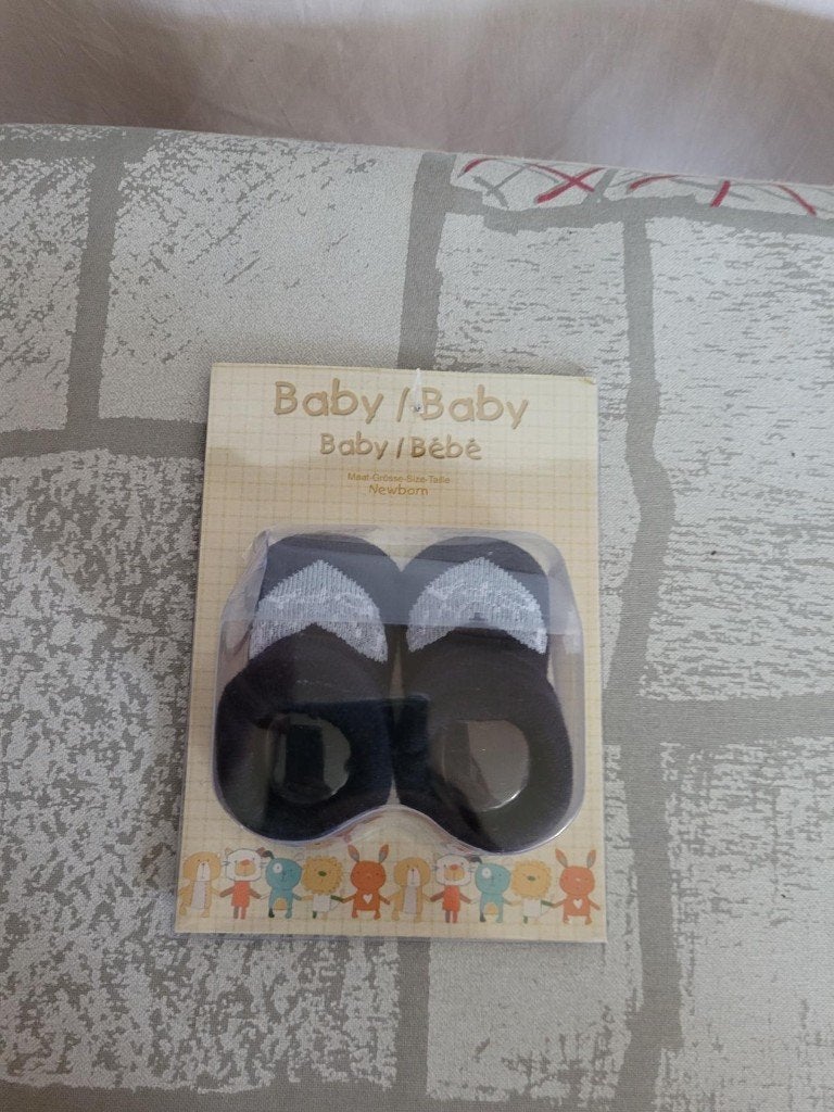 leuke nieuwe baby sokjes "i love opa" maat newborn, ., Nieuw, Ophalen of Verzenden, .