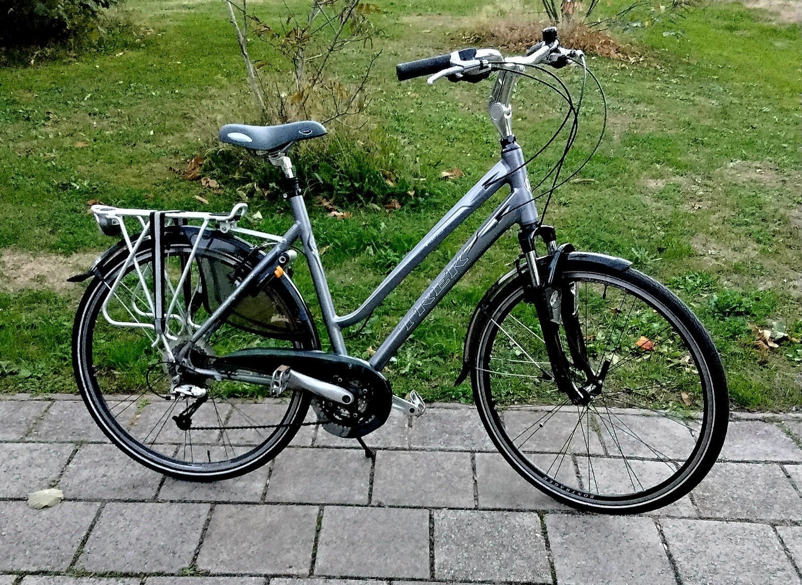 Trek T500 Sportief Damesfiets H57 3x8 versnellingen, 28 inch, Velgrem, 56 cm of meer, Zo goed als nieuw