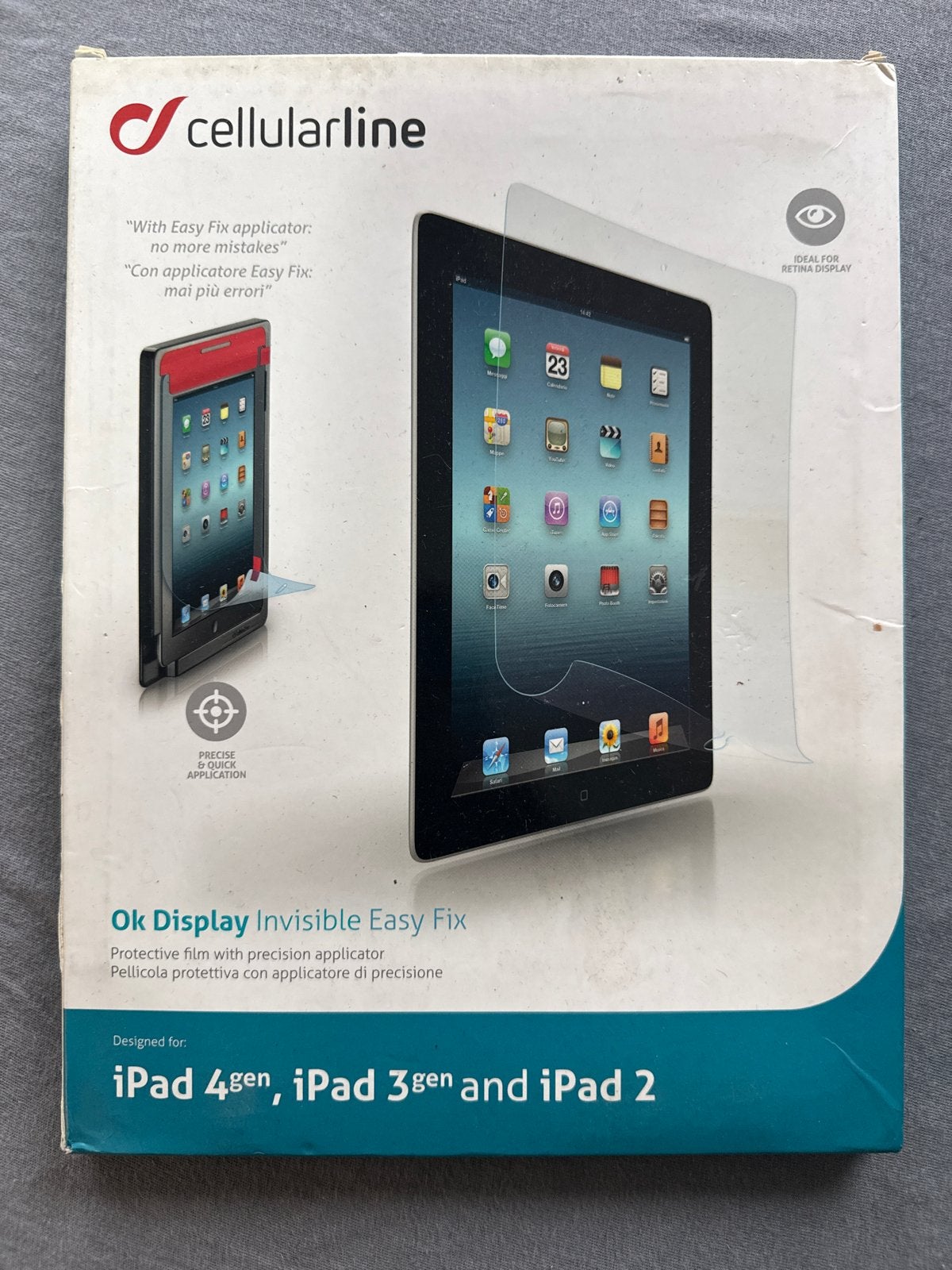 Cellularline Ok Display Invisible Easy Fix Screenprotector, Overige merken, Frontje of Cover, Nieuw, Ophalen of Verzenden