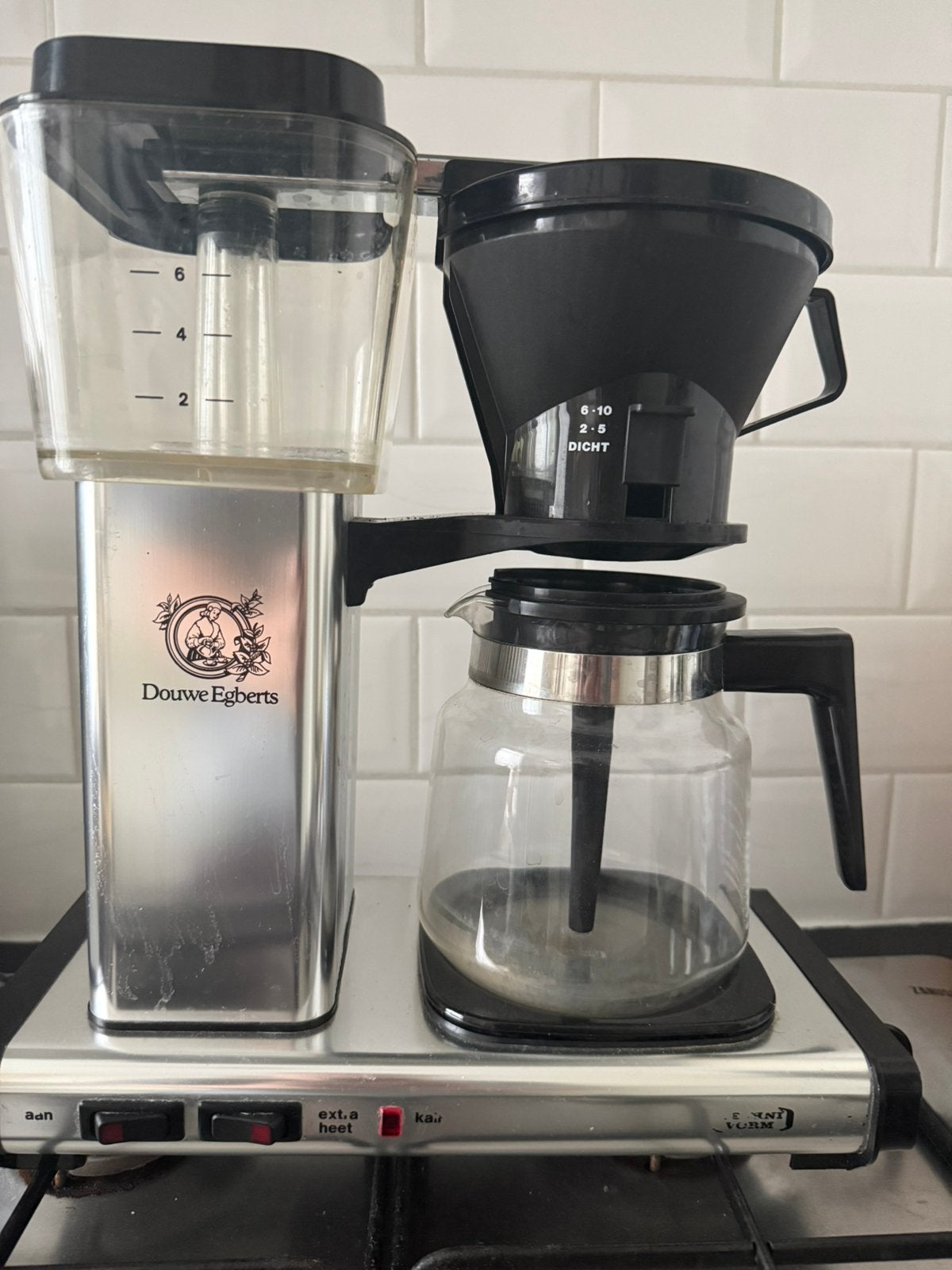 Technivorm Moccamaster Douwe Egberts Koffiezetapparaat, Koffiemachine, Gemalen koffie, Ophalen of Verzenden, Zo goed als nieuw