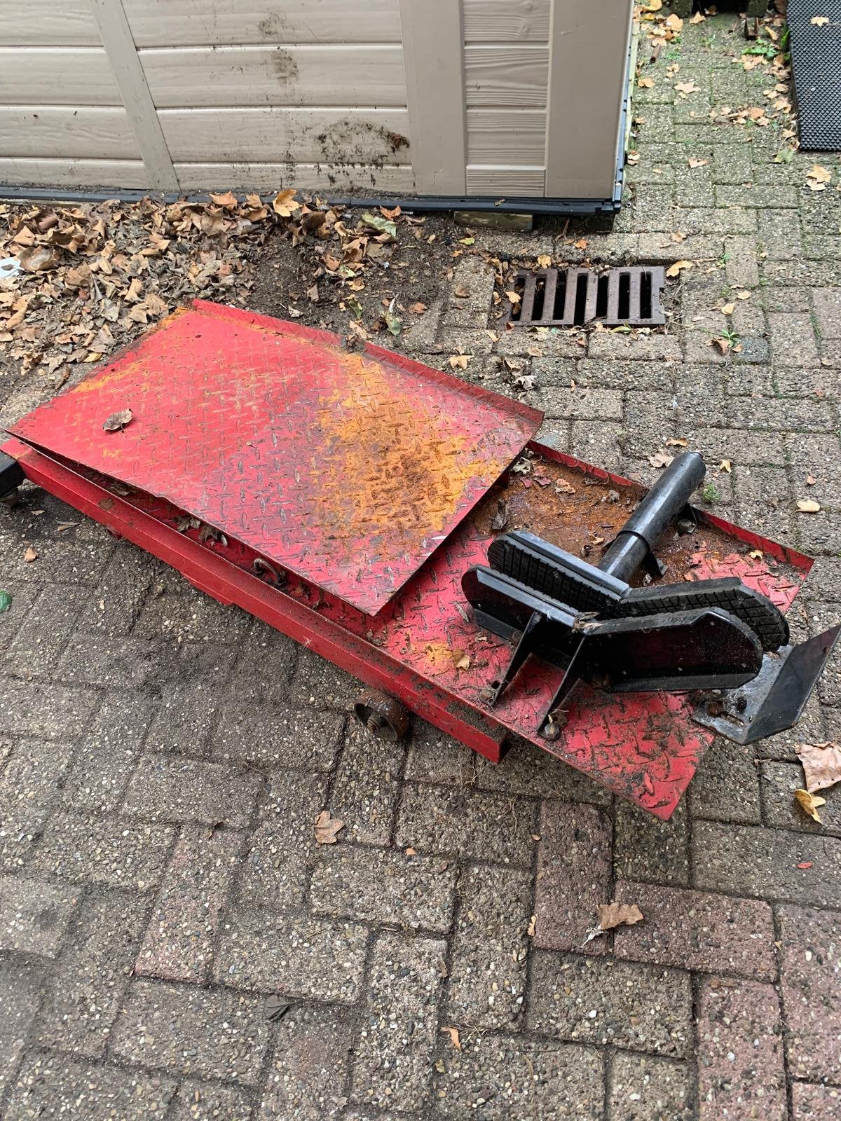 Te  koop poetsbrug, Ophalen