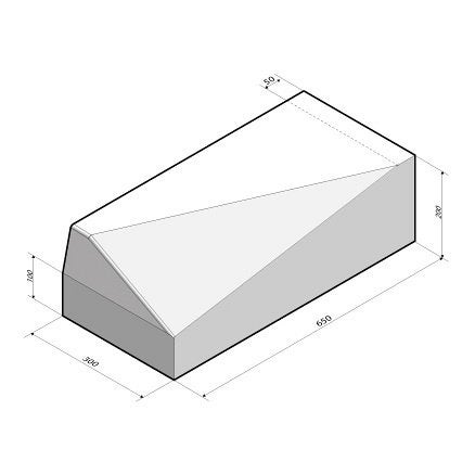 Betonnen stapel-/opritstenen, Ophalen, Gebruikt, Blok, 25 cm of meer