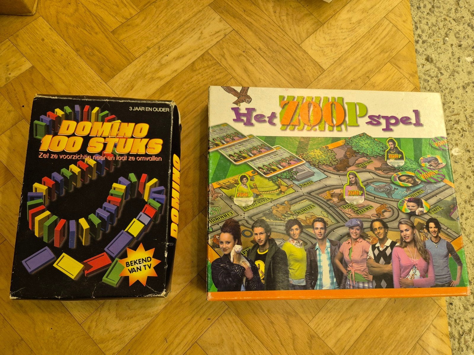 Domino 100 Stuks & Het ZOOP Spel, Drie of vier spelers, Ophalen of Verzenden, Gebruikt, Onbekend