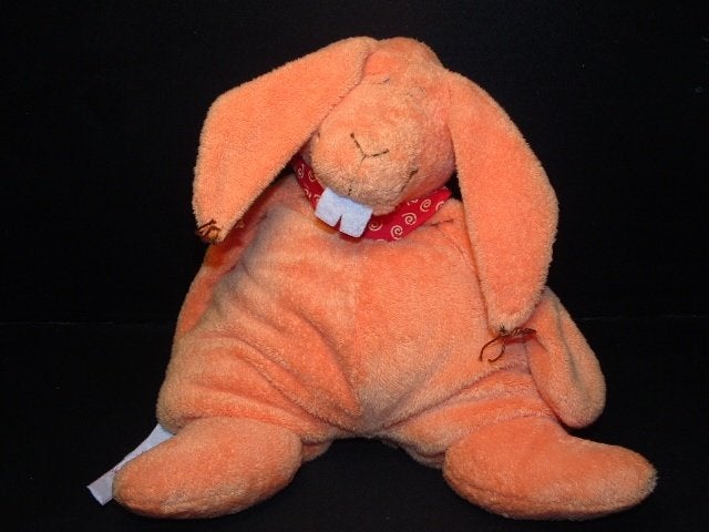 SIGIKID KONIJN ZACHTE BADSTOF ORANJE. MET ROOD DOEKJE, Ophalen of Verzenden, Nieuw, Overige typen