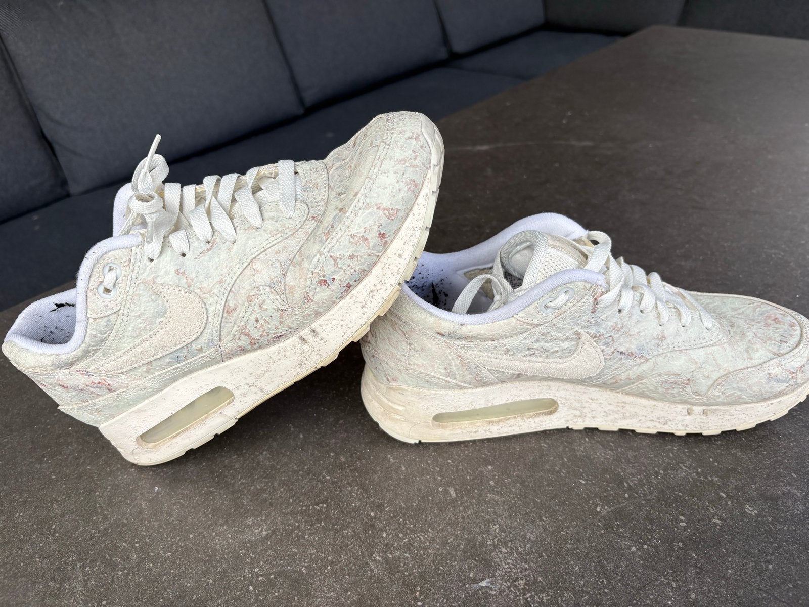Nike Air Max 1 'Crepe Hemp' Limited Edition Sneakers, Beige, Ophalen of Verzenden, Sneakers of Gympen, Gedragen