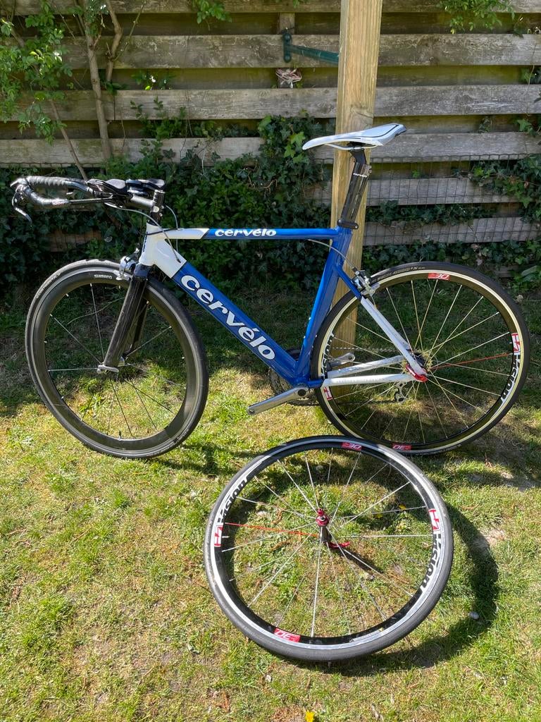 Cervelo P1 tijdritfiets maat 55, Zo goed als nieuw, Meer dan 20 versnellingen, 53 tot 57 cm, Ophalen