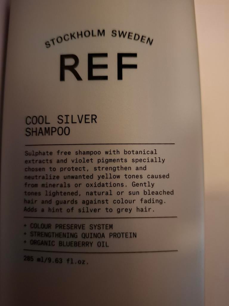 REF Zilver shampoo blond haar - Neutraliseert gele tinten, Ophalen of Verzenden, Nieuw, Overige typen