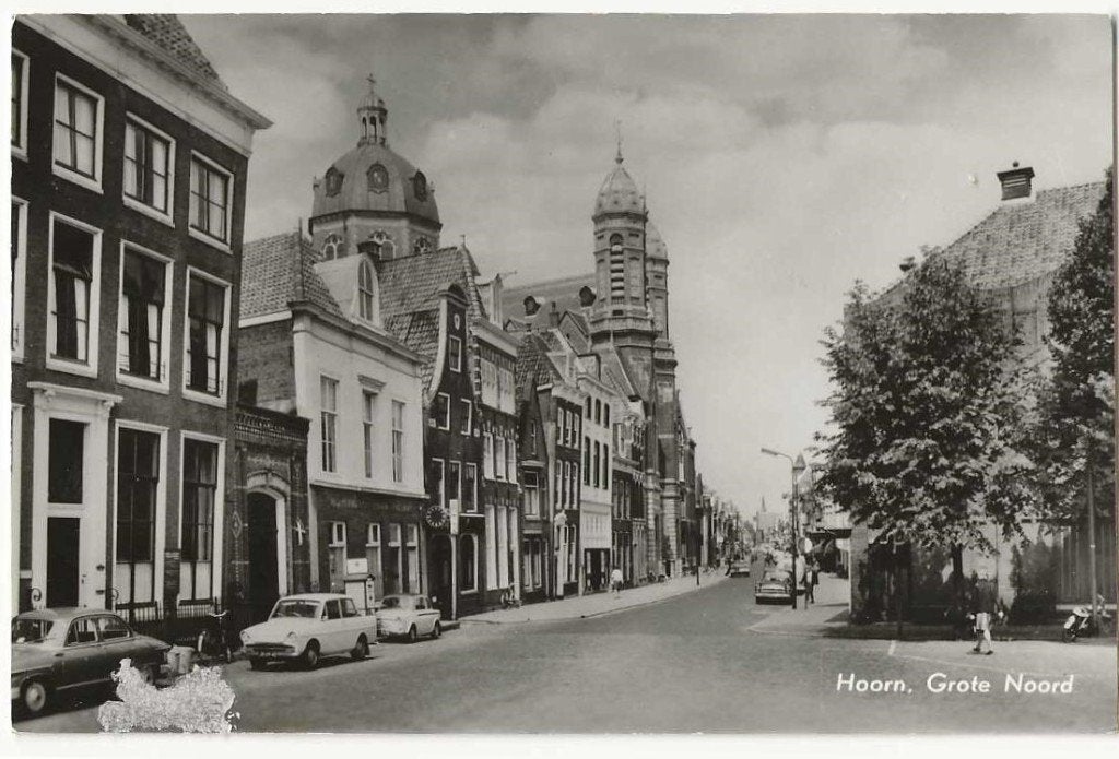 Vervoer-Hoorn-78-  Grote Noord Auto,s in straatbeeld, Verzenden, 1960 tot 1980, Ongelopen, Noord-Holland