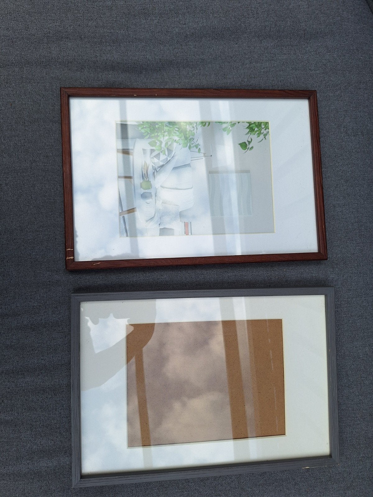 Diverse fotolijsten en schilderijlijsten, Bruin, Gebruikt, Ophalen of Verzenden, Fotolijst