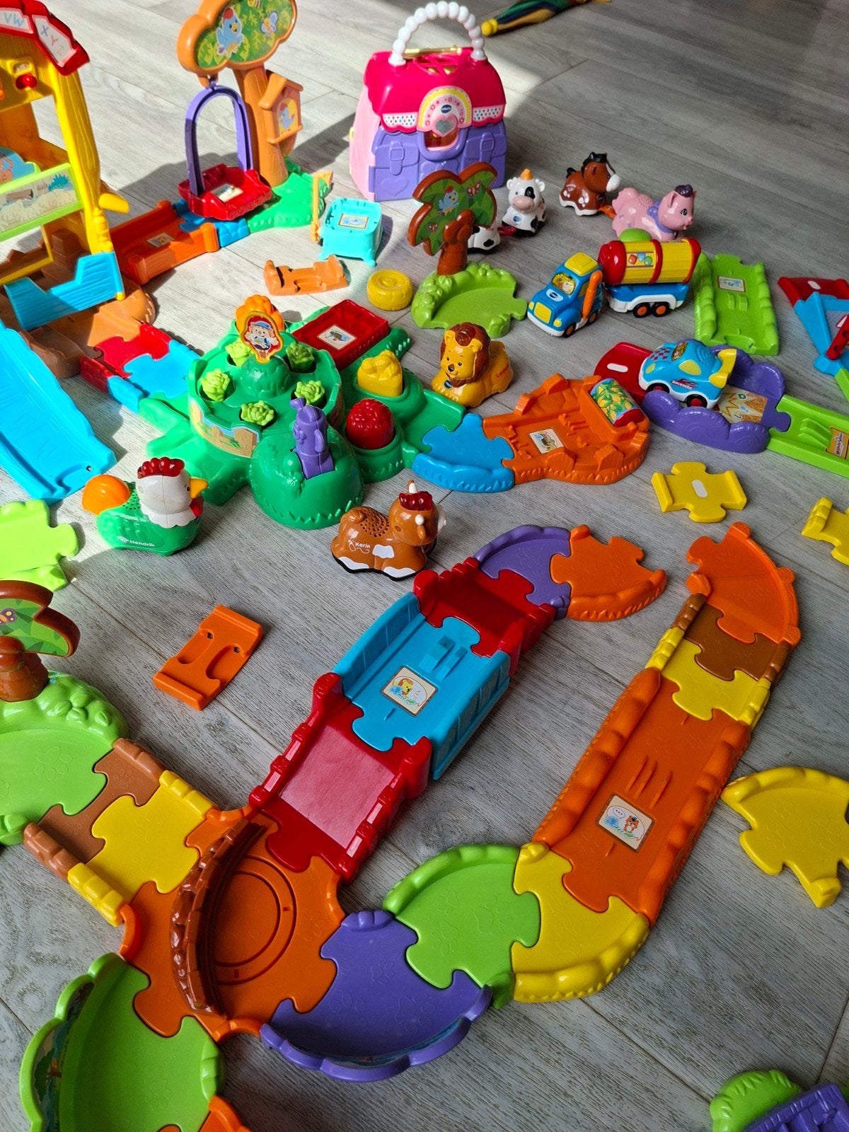 VTech Toet Toet Auto's en Zoef Zoef Dieren speelset, Ophalen of Verzenden, Gebruikt, Auto, Met licht