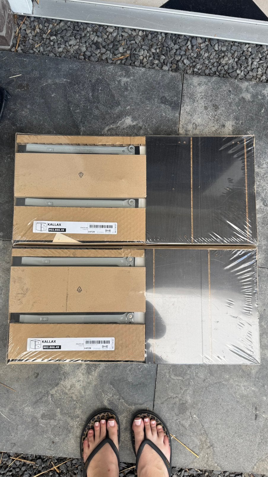 2x IKEA KALLAX lade-inzet zwart – nieuw in verpakking, Ophalen, Minder dan 50 cm, 1 of 2 laden, Nieuw