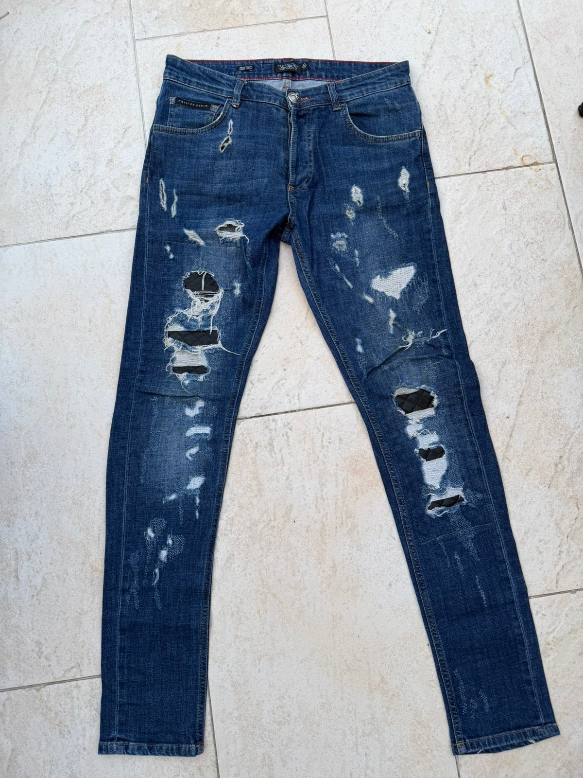 Philipp plein jeans, Ophalen of Verzenden, Gedragen, Blauw, W33 - W34 (confectie 48/50)