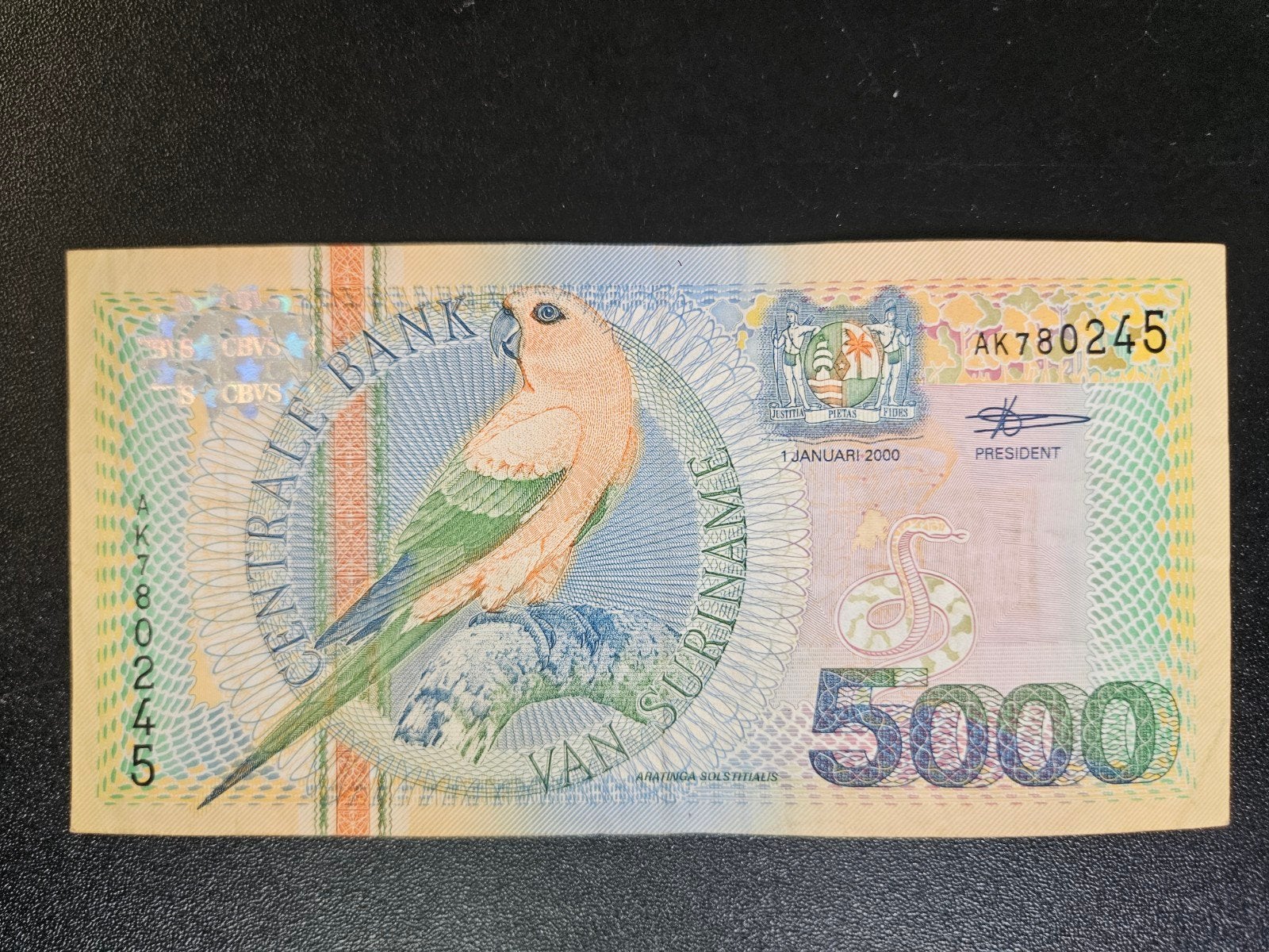 Suriname pick 152 2000, Ophalen of Verzenden, Zuid-Amerika, Los biljet
