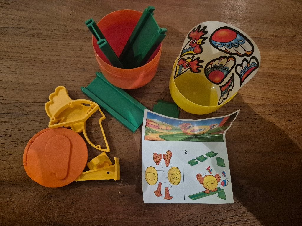 Kip bouwpakket verrassingseieren NIEUW, Ophalen of Verzenden, Nieuw, Hardplasticfiguren