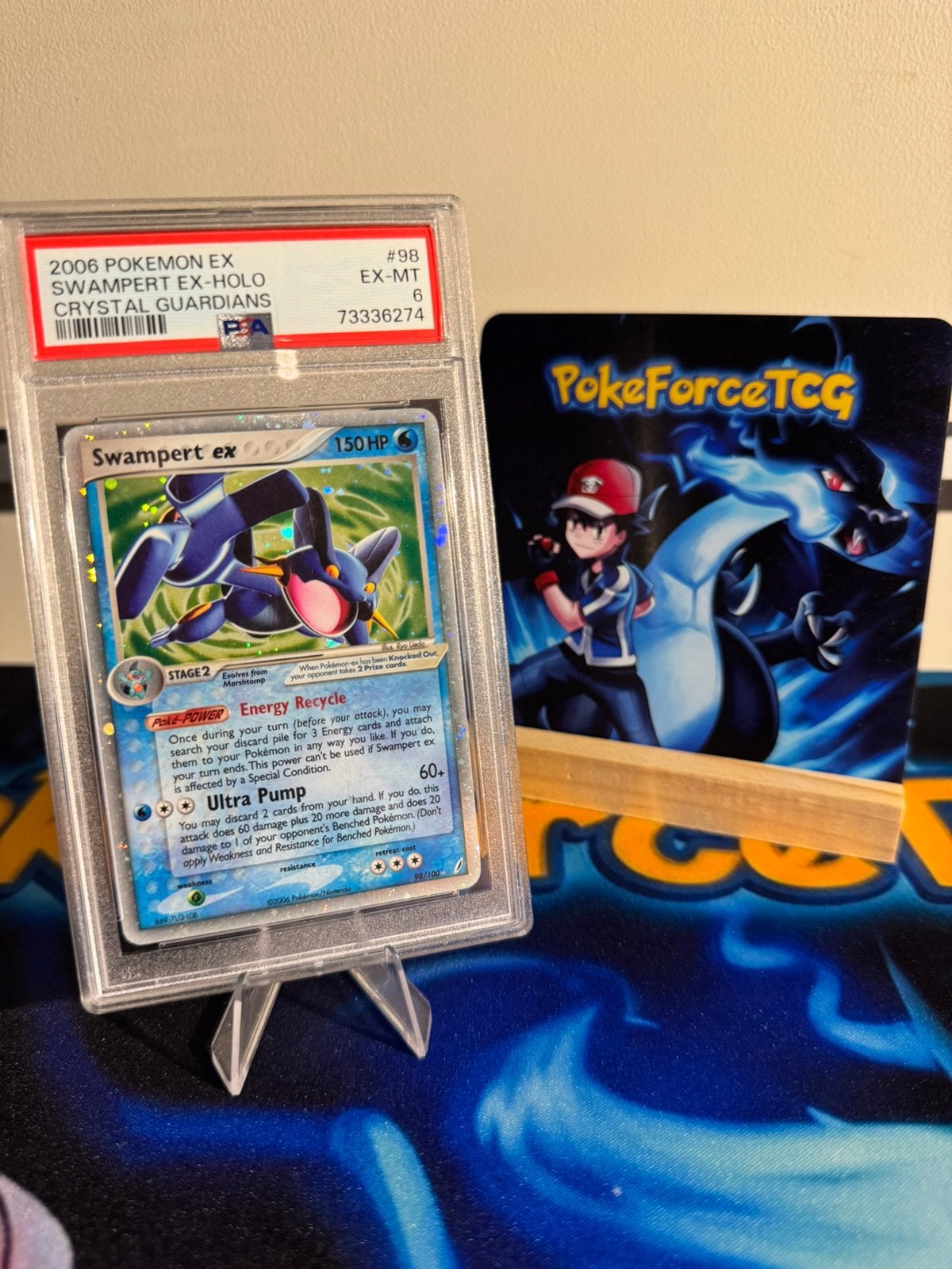Pokémon | Swampert EX | Holo! | 2006! | PSA 6 | 98/100, Ophalen of Verzenden, Zo goed als nieuw