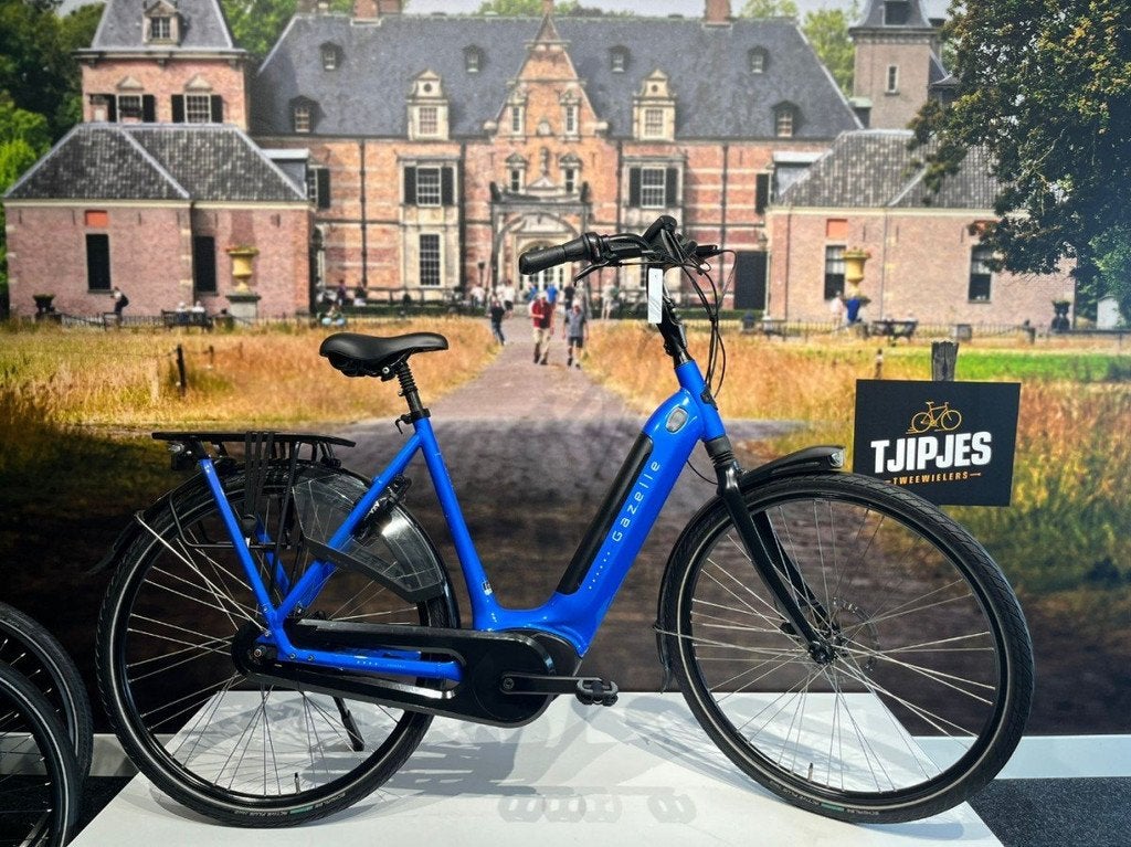Gazelle Grenoble C8 Dames Blauw 57cm 2021, Fietsen en Brommers, Elektrische fietsen, Gebruikt, Gazelle, 55 tot 59 cm