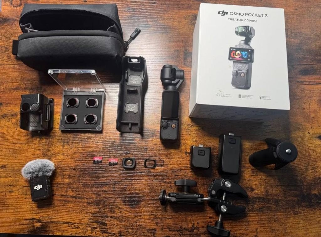 DJI Osmo Pocket 3 Creator Combo + veel accessoires, Overige merken, Overige soorten, Zo goed als nieuw, Ophalen of Verzenden
