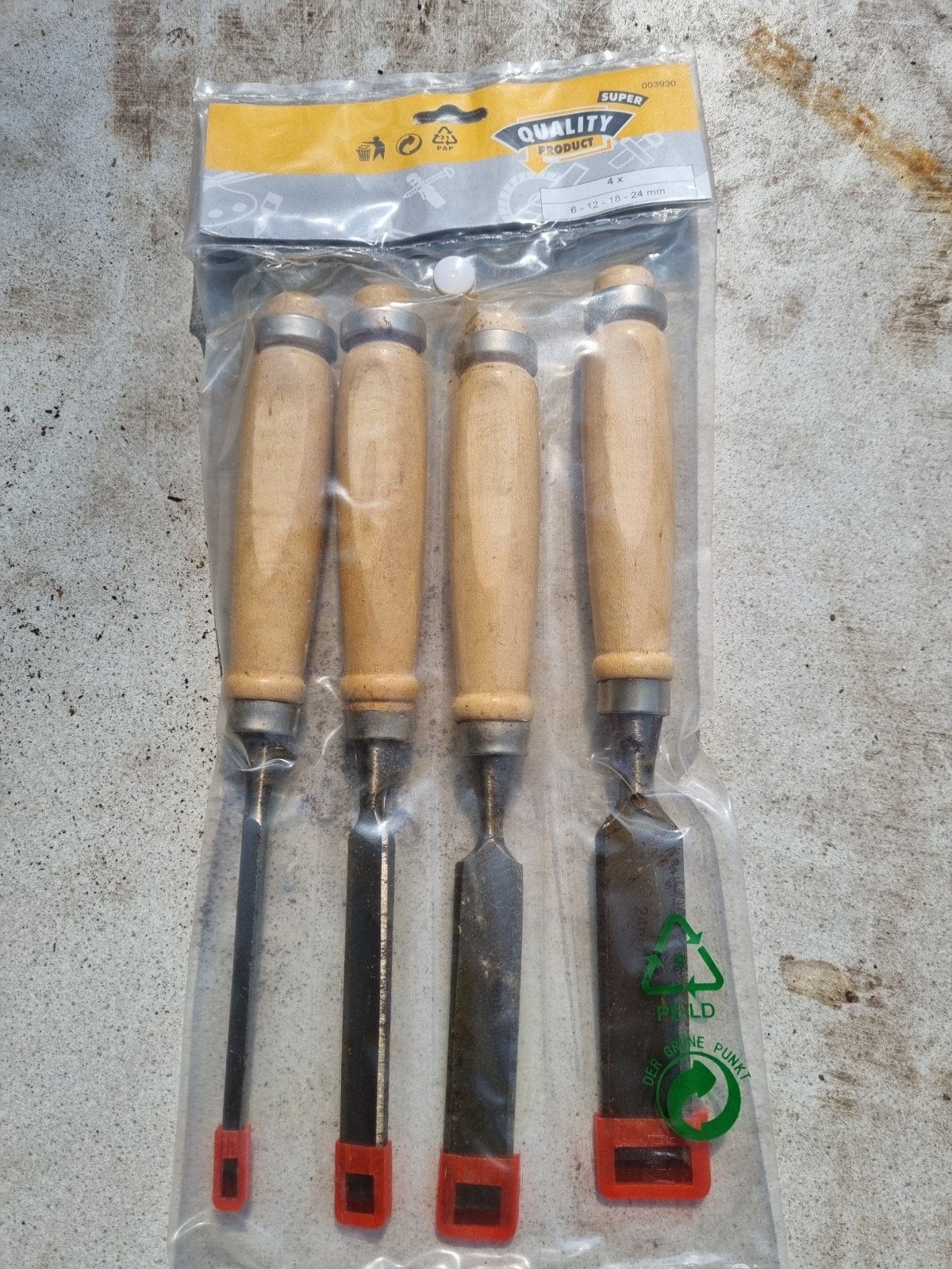 Nieuwe Beitelset - 4-delig (6-12-18-24 mm), Ophalen of Verzenden, Nieuw, Beitel, Overige merken