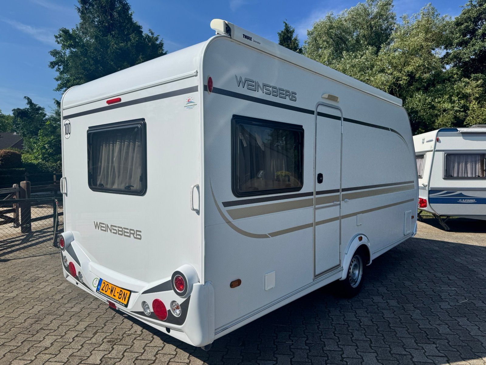 Prachtige WEINSBERG CARAONE 450 FU *mover*cass.luifel*tent*, Rondzit, Bedrijf, _, 750 - 1000 kg